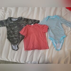 Carter's old navy H&M bundle Camouflage, Coral, and Blue Stripes